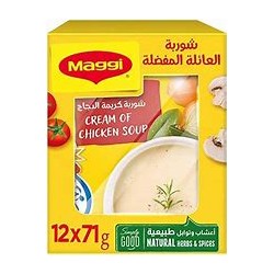 ماجي شوربة بكريمة الدجاج 71 جرام شد 12 ( باكت )