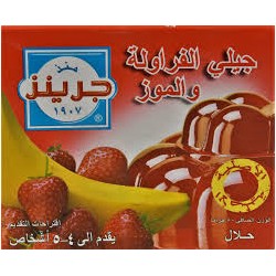 جيلي جرينز خلطة موز وفراولة 80 جم شد 72