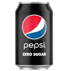 بيبسي اسود زيرو علبة غير مسعر 320 / 325 مل شد 6*4 ( 24pc)