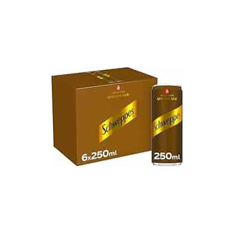 شويبس زنجبيل وحمضيات مشروب غازي 250 مل شد 6