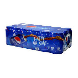 Pepsi Unsweetened 330ml Can 18 Count