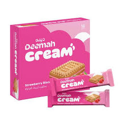 Dima Strawberry Cream Biscuits 68g Pack of 24