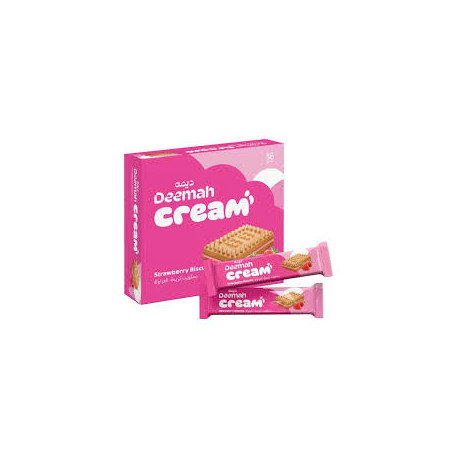 Dima Strawberry Cream Biscuits 68g Pack of 24