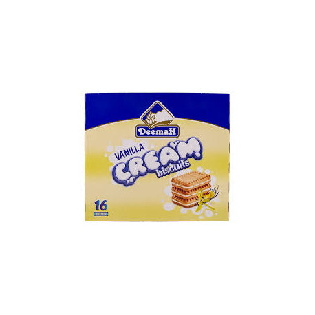 Deema Vanilla Cream Biscuits 68g Pack of 24