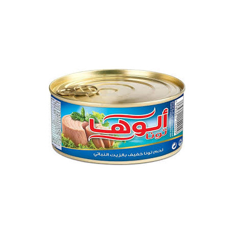 الوها لحم تونا خفيف بالزيت النباتي 200 غرام-حبة