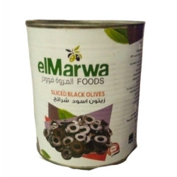 Al Marwa sliced ​​black olives 3.5 kg