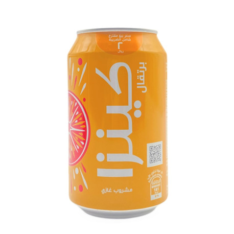 كينزا برتقال مشروب غازي 360 مل شد 24