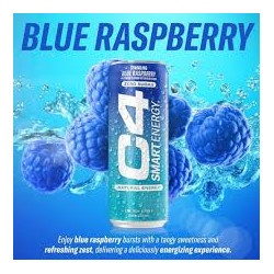 C4 Blue Raspberry Energy Drink 473ml Pack of 12