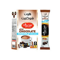 هوت شوكليت بدون سكر بريمو كافيه 15 جرام شد 8 ظرف
