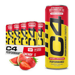 C4 Strawberry Pellets Energy Drink 500ml Pack of 12