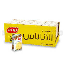 كي دي دي عصير اناناس 180 مل شد 24