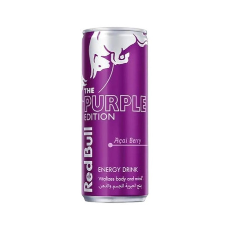 Saudi Red Bull Purple with Acai Berry 250ml 24 Cans