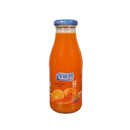 Delta Orange & Carrot Juice Glass 300ml 24 Pack