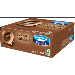 Almarai Double Chocolate Milk 200 ml Pack of 18