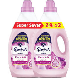 Comfort Fabric Softener, Floral Delicatess, 3 Liters, 2 Pack