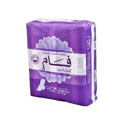 Fam Natural Cotton Texture with Wings Feminine Pads 3+1*10 Strength 6