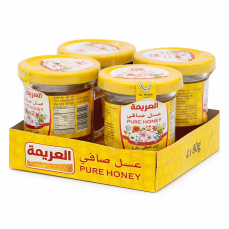 عسل العزيمة كاسات 80 جرام شد 4 / باكيت