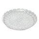 Siyab round transparent plastic dessert plate, size 220, thickness 180