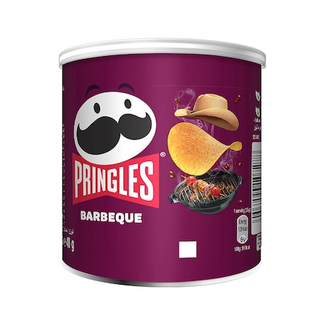 Pringles with barbecue flavor, 40 g 12 Pcs