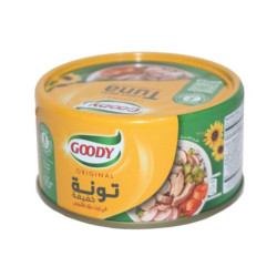 تونة قودي خفيف بزيت دوار الشمس 90 جم / حبه