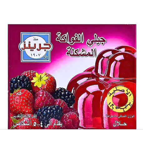 جيلي جرينز فواكه مشكلة 80 جم شد 72