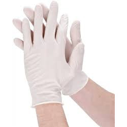 White vinyl powder-free examination gloves, size XL, tensile strength 10*70