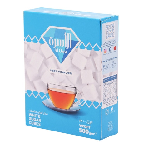 سكر الاسرة ابيض مكعبات 500 جرام / حبه