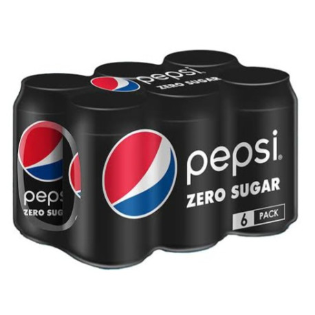 بيبسي اسود زيرو علبة غير مسعر 320 / 325 مل شد 6*4 ( 24pc)