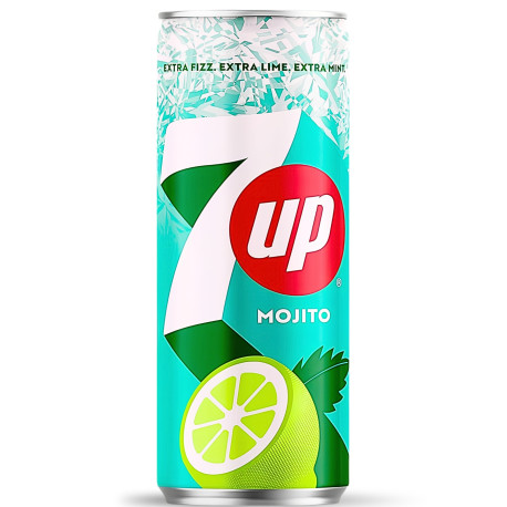 Seven Up Mojito 240ml Cans Pack of 6