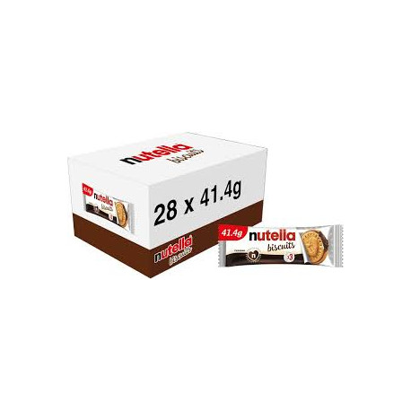 Nutella Biscuits (Hazelnut & Cocoa Cream) 41.4g – Pack of 28