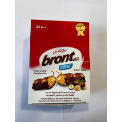 Brontel Hazelnut-Flavored Biscuits, 32g (Pack of 24)