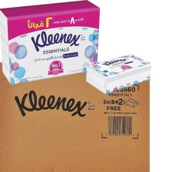 Kleenex Tissues – 130-tissue pack (2+8) * 5