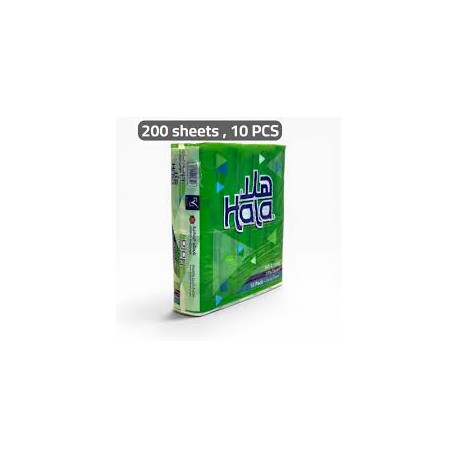Hala Tissues – 200 tissues per pack (Bundle of 5 packs of 10)