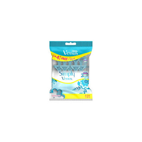 Simply Women's Razors (Blue) – 4+8 Pack