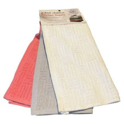 Pack of 3 Colored Kitchen Towels (4-Pack)