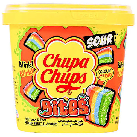 Chupa Chups Fruit-Flavored Jelly Candy, 150g (Pack of 6)