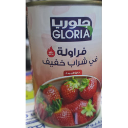 Gloria Strawberries in Light Syrup 410g / Piece