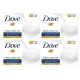 Dove Soft Skin Bars, White, 100g, 4