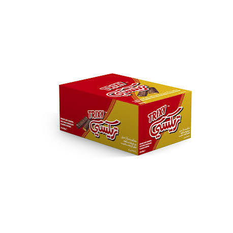 Trisky Chocolate with Biscuit and Caramel (20g) – Pack of 18