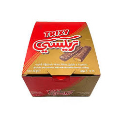 Trixy Caramel Chocolate Biscuit 20g Pack of 24