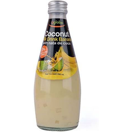 Coconut Milk Drink with Nata de Coco – Banana Flavor (290ml) – Pack of 24