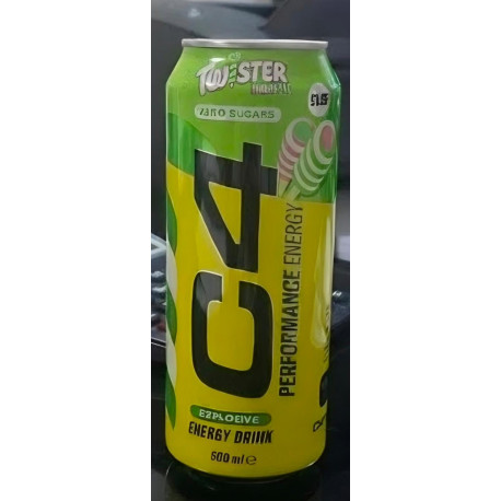 C4 Twister Pineapple Energy Drink 500ml (Pack of 12)
