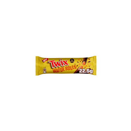 Twix Wafer Roll Chocolate 22.5g (Pack of 24)