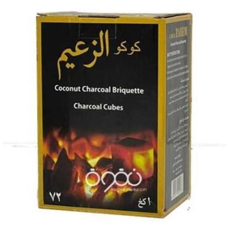 Al-Zaeem Coconut Charcoal – 1 kg (72 cubes/pieces)