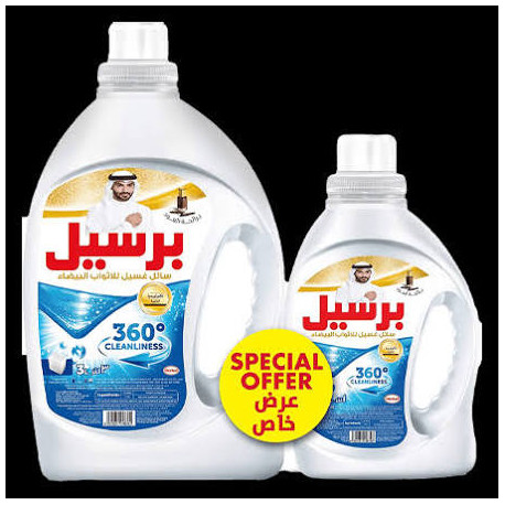 Persil Liquid Detergent for White Garments, 3L + 1L (Pack of 4)
