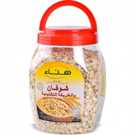 هناء رقائق الشوفان 1000 جم-حبة