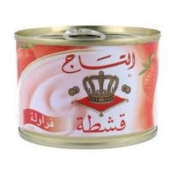 التاج قشطه بالفراوله 95 غرام-حبة